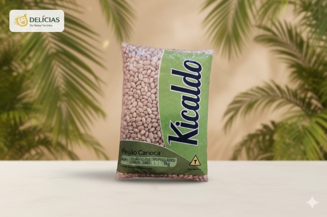 Haricot beige moucheté Kicaldo (Feijão carioca Kicaldo 1kg)