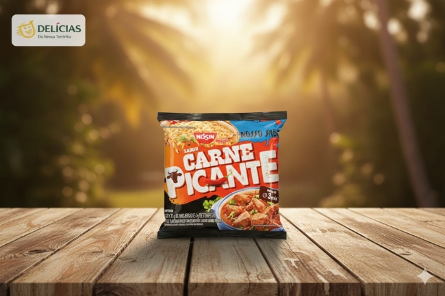 Nouilles instantanées Nissin (Macarrão instantâneo Nissin 74g)