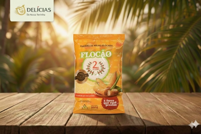 Farine de maïs floconnée 2 de Julho Premium (Flocão de milho 2 de Julho Premium 500g)