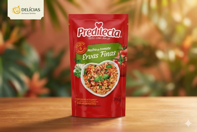 Sauce tomate PREDILECTA aux fines herbes Sachet (Molho de tomate Predileta ervas finas 300g)