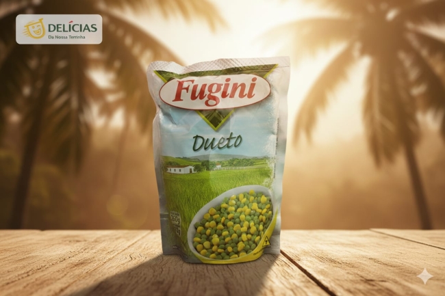 Duo Fugini, maïs et petits pois sachet (Dueto milho e ervilha 170g) 