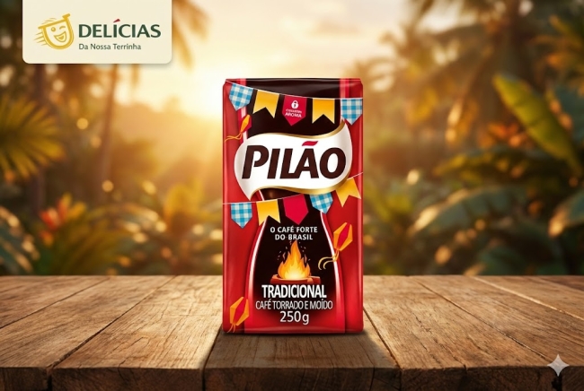 Café torréfié et moulu Pilão  250g