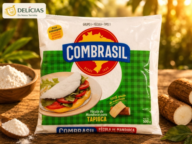 Fécula de Mandioca para Tapioca Combrasil 500g