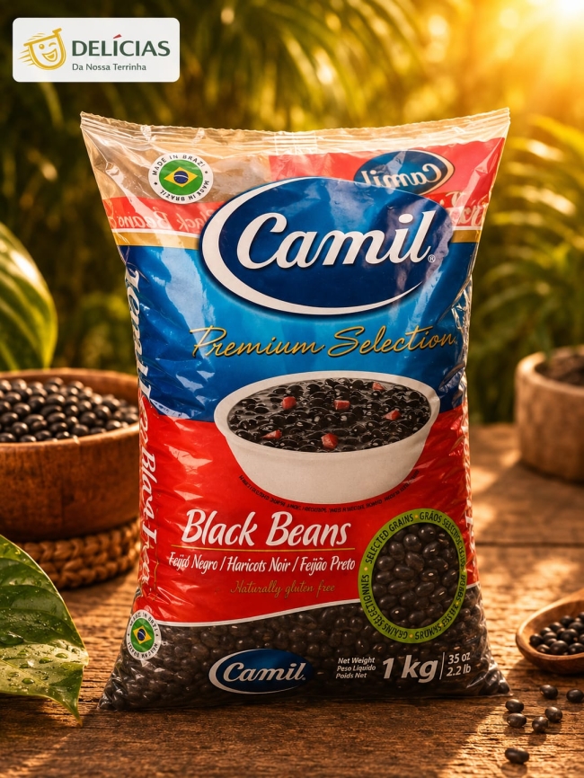 Haricot noir Camil 1 kg (Feijão preto)