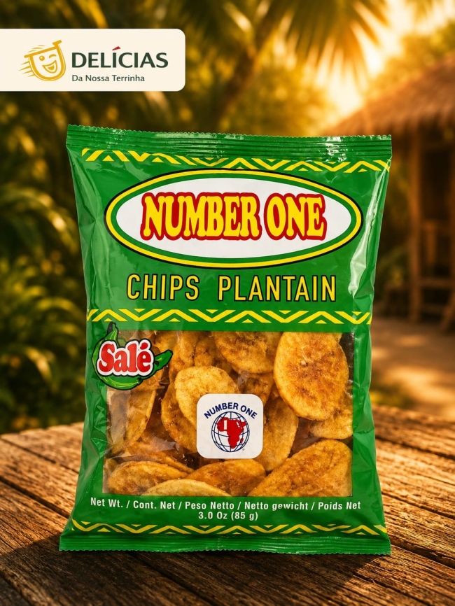 Chips Plantain Salé- Salgadinho de Banana Da Terra 85g