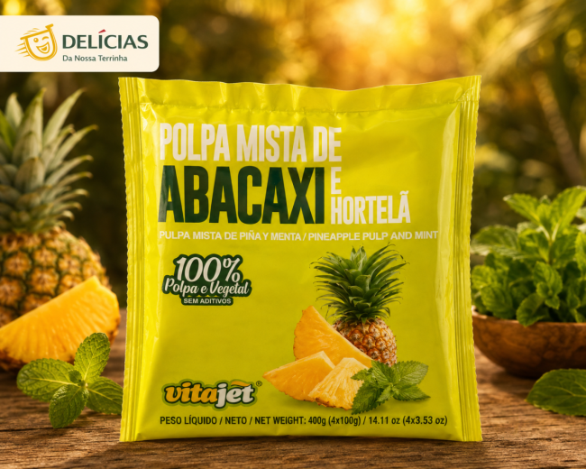 Polpa de Abacaxi 100g - Puple de fruit pur d'ananas sans addictifs