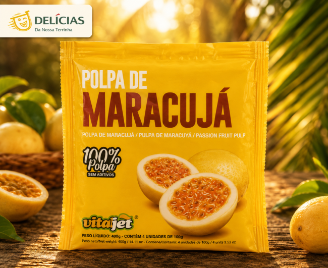 Polpa de Maracuja 100g - Pulpe du fruit de la passion 100 % fruit • Sans additifs